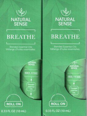Natural Sense - Breath Blended Essential Oils Roll on (Set of 2)